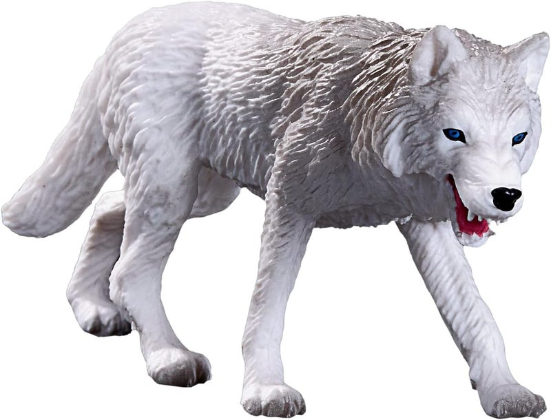 MOJO Arctic Wolf Collectable Wildlife Animal Toy Figure - Image 2
